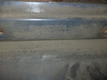 Накладка на порог обвес Мерседе В220 Mercedes W220