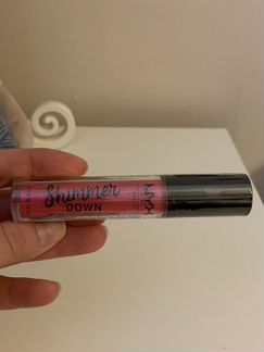 NYX шиммер для губ shimmer down LIP veil-pink pong