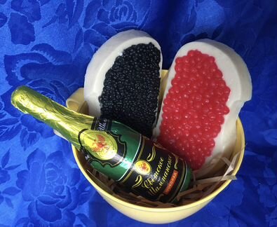 Мыло с икрой в подарок