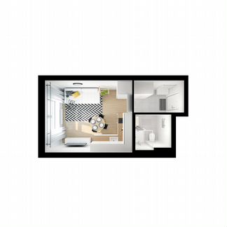 Квартира-студия, 20 м², 24/32 эт.