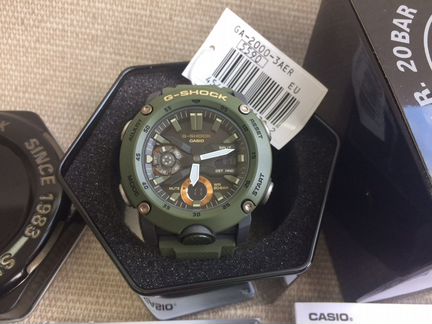 Casio GA-2000-3A новые оригинал комплект