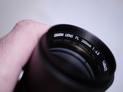 Canon FL 200mm f4.5 светлый механический