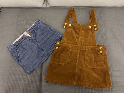 Юбка джинсовая H&M и сарафан Mango