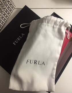 Красный кошелек furla из сафьяновой кожи