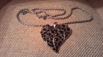 Цепь Подвеска кулон огромное сердце