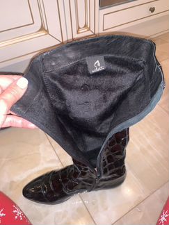 Сапоги лакированные осенние размер 40