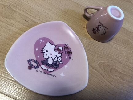 Чайный,фарфоровый детский сервиз. Hello Kitty