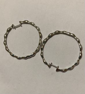 Золотые серьги кольца