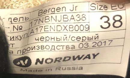 Лыжные ботинки nordway, р. 38