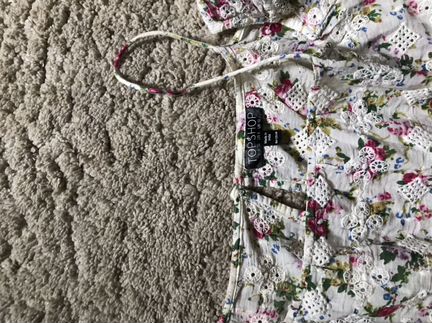 Хлопковый топик Topshop