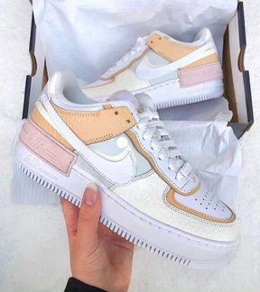 Кроссовки nike air force shadow white