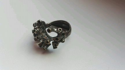 Серебряное кольцо Стим Панк
