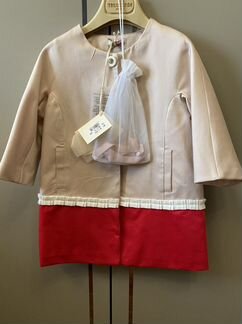 Новое пальто для девочки Kiss (Италия), на 3 г