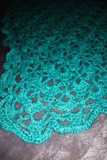 Платок шаль, шерсть, ручная вязка