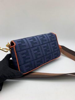 Новая женская сумка на плечо Fendi синяя