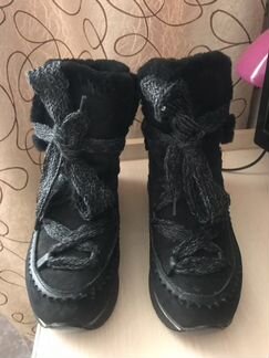 Зимние ботинки (луноходы) натуральные