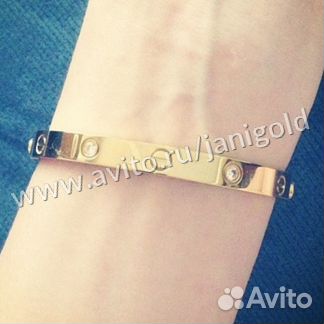 Золотой браслет cartier love