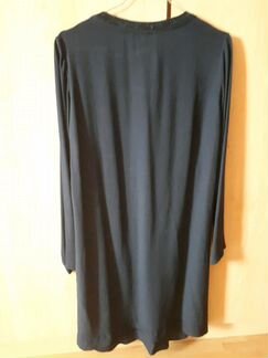 Платье синее, р. 42-44, новое, вискоза