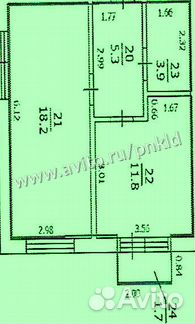 1-к квартира, 40.9 м², 3/4 эт.