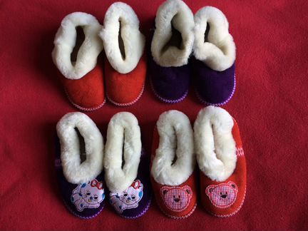 Детские тапочки из меха меховые чувяки детские