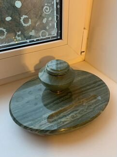 Настольный письменный набор, камень СССР винтаж