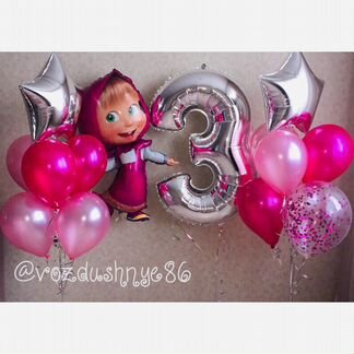 Воздушные шары Маша и Медведь