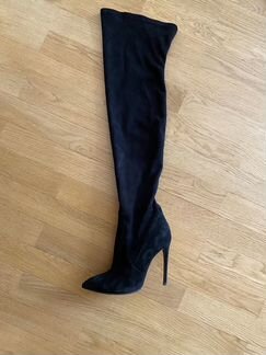 Ботфорты женские чёрные, Gianni Renzi