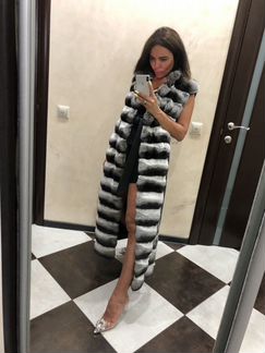 Жилет Шиншилла на кашемире
