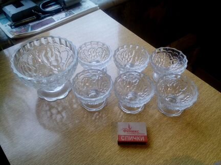Креманки вазочки винтаж стекло хрусталь СССР