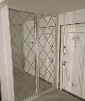 Шкаф-купе с алмазной гравировкой