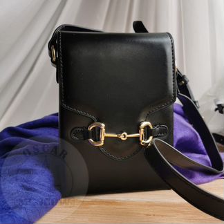 Новая сумка женская Gucci натуральная кожа черная