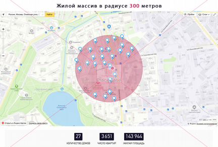 433.6 м² в жилом массиве, остановка у входа