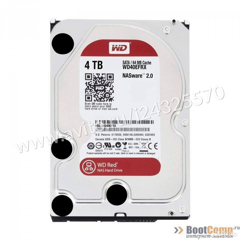 Жесткий диск 4000Gb WD WD40efax Red 84012410120 купить 1