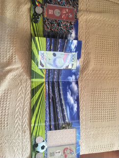 Альбом чемпионата по футболу (купюры и монеты )