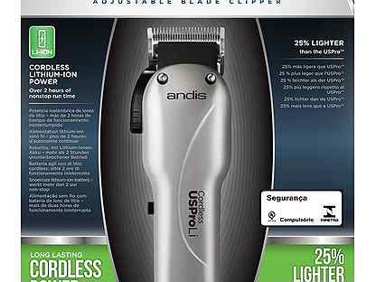 Машинка для стрижки andis 73010 lcl cordless us pro li