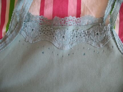 Бирюзовый летний топик MarksSpencer