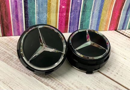 Центральный колпачок AMG Mercedes Benz (черный)
