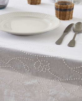 Zara Home новая большая скатерть изо льна и хлопка