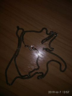 Цепь из серебра 925 с позолотой