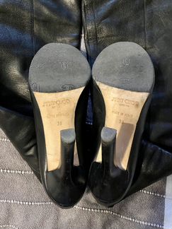 Ботфорты кожа бренд Jimmy Choo