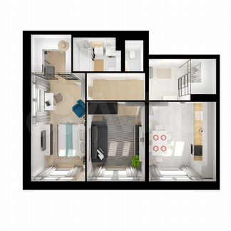 2-к квартира, 58 м², 6/17 эт.