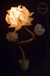 Цветы шары светильники