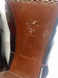 Louis Vuitton туфли кожаные лаковые, р. 35