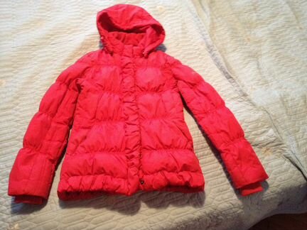 Продам куртку рост 146 152 см, осень зима, красная