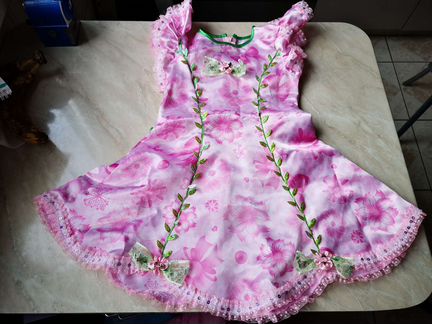 Костюм Дюймовочки Платье и чепчик р 110