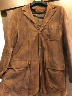 Пиджак из тонкой замши 52