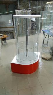 Круглая угловая витрина