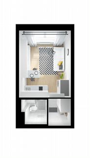Квартира-студия, 19.8 м², 2/33 эт.