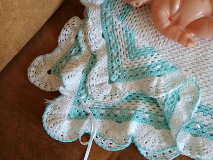 Летний плед для новорожденного на выписку