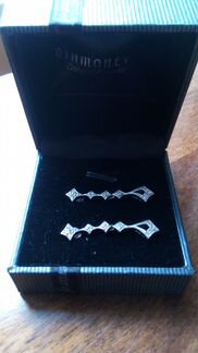 Серьги с бриллиантовой крошкой